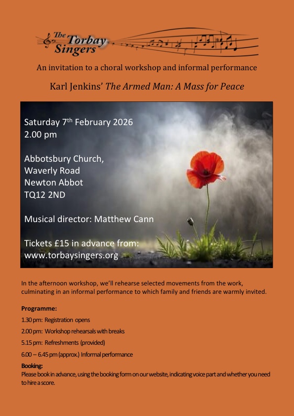 Come and Sing The Armed Man - a mass for peace by Karl Jenkins Come and Sing The Armed Man - a mass for peace by Karl Jenkins